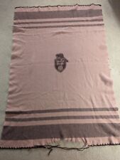 Vintage Canadian Pacific Railway Wool Blanket With Beaver Logo 1930 AS IS picture