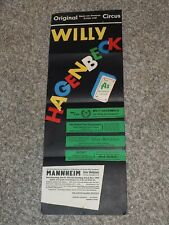 Willy Hagenbeck 75TH ANNIVERSARY MANNHEIM 1959 CIRCUS POSTER picture