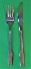 EASTERN AIRLINES LOGO SILVERWARE FORK AND KNIFE VINTAGE 1980'S picture