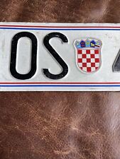 CROATIA 🇭🇷 Croatian HR License Plate Belišce Osijek Republika Hrvatska 492 HL picture