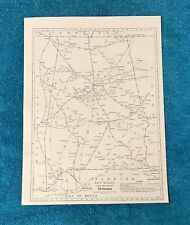 1933 ALABAMA Rand McNally Handy Railroad Map, Good Reference, Detailed picture