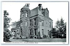Brockton Massachusetts MA Postcard Residence Of Ex Governor W L Douglas c1930's picture