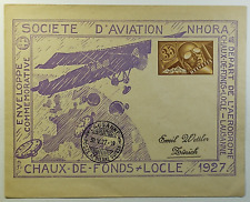 1927 Switzerland First Flight Aviation Society Airmail Cover Lucerne Aerodrome picture