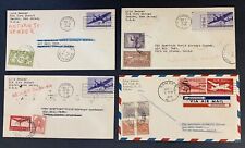 4 Pan Am Airmail Test Covers, 1946, U.S. to Argentina, Brazil, Fr. Guiana, Haiti picture
