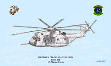 Sikorsky CH-53E Sea Stallion Helicopter Print US Marine Corps picture