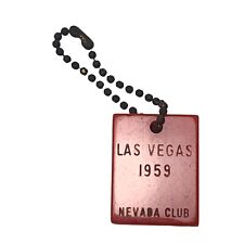 Nevada Club Las Vegas 1959 Casino Nevada Gambling Slots Vtg Keychain Key Ring picture