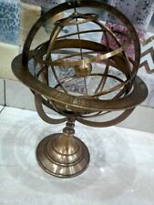 Nautical Full Brass Armillary Large Fully 18inch Sphere Engraved Astrolabe Globe picture
