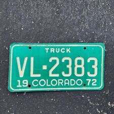 1972 Colorado TRUCK License Plate Vintage Auto Garage Wall Decor VL 2383 picture