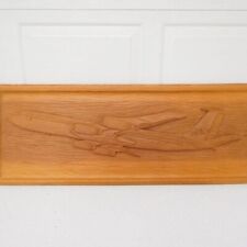 Large TWA Boeing 707 Carved Wood Wall Hanging 46