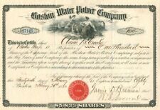 Boston Water Power Co. - Stock Certificate - Utility Stocks & Bonds picture