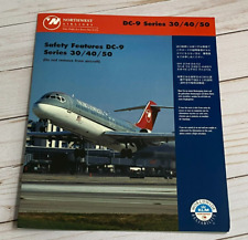 Northwest Airlines DC-9 Series 30/40/50 Safety Card - 2/97 picture