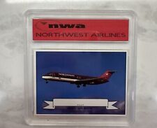 NORTHWEST AIRLINES PILOT TRADING CARD RARE BOEING DC-9  HARD CASE MINT HTF 1990s picture