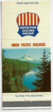Union Pacific Railroad RR Mount Hood Oregon Lost Lake Empty Matchcover picture