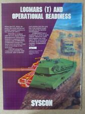 11/1988 PUB SYSCON LOGMARS (T) US ARMY TACTICAL MANAGEMENT ABRAMS ORIGINAL AD picture