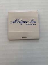 Vintage Michigan Inn Matchbook Full Unstruck Souvenir Ad Matches Southfield picture