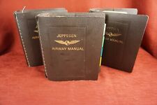 Jeppesen Airway Manual 2” Binder Vintage  set of 3 picture