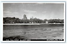 c1940's Fox Tail Point Silver Lake Wautoma Wisconsin WI RPPC Photo Postcard picture