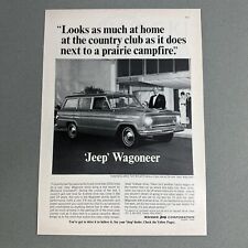 1966 Kaiser PRINT AD JEEP Wagoneer Country Club and Campfires picture
