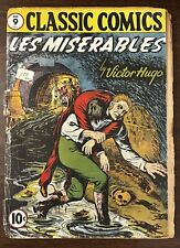Les Miserables #9 Classic Comics 1st Edition Print HRN 0 Golden Age 1943 Fair picture