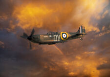 Spitfire mk1a Duxford N3200 fiery sky canvas print  various sizes free delivery picture