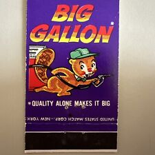 Vintage 1960s Big Gallon Chattanooga TN Matchbook Cover picture