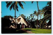 c1960's Holy Innocents Episcopal Church Exterior Maui Hawaii HI Trees Postcard picture