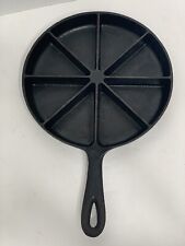 Vintage Cast Iron Corn Bread Pan Skillet -  Wedge Triangle 9 Inches picture