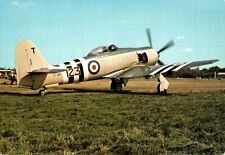 Airplane Hawker Sea Fury FB 11 Vintage Postcard BS.13 picture