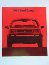 1984 Ford Tempo Sales Brochure Catalog GLX GL TEMPO L 24 pages picture