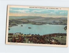 Postcard Airplane View of Pontoosuc Lake Pittsfield Massachusetts USA picture