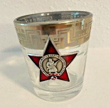 Soviet Order of Red Star USSR Russian Badge Shot Glass CCCP Award Shot glass picture
