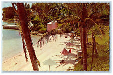 Somerset Bermuda Postcard The Beach at Cambridge Beaches 1970 Vintage Posted picture