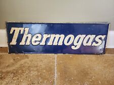 Vintage THERMOGAS Embossed Metal Sign 14