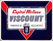 Capital Airlines, Viscount, AFA #USC-47, Airline Label, full gum, never hinged picture
