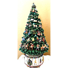 Danbury Mint Tree Tall Twelve Days of Christmas Lighted Music 19