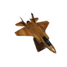 F35 Joint Strike Fighter Mahogany Wood Desktop Airplane Model picture