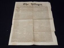 1853 SEPTEMBER 1 THE VILLAGER NEWSPAPER - MASSACHUSETTS - K 57 picture