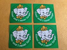 Vintage Elmer The Safety Elephant Stickers ( Set Of Four ) picture