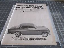 1965 Print Ad Volvo 4-Door Cars Three Good Things About picture