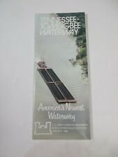 Vintage 1980 Tennessee Tombigbee Waterway Info Travel Guide Brochure~BR4 picture