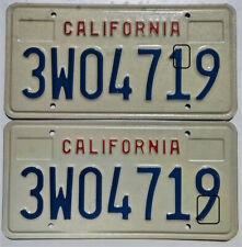 1990's-era California Commercial License Plates Block Style, for collecting only picture