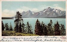 Jackson Lake and the Tetons, 1904 Postcard, Detroit Photographic, Used in 1906 picture