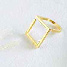 Square Modern Adjustable Gold Plated Ring picture