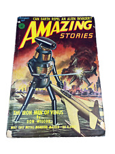 Amazing Stories August 1947 ~ Science Fiction ~ PULP Magazine ~ Iron Men Venus ~ picture