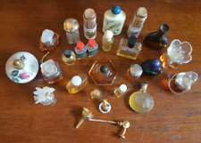Perfume Bottles Vintage Miniature Lot of 26 Pc Designer, Funnel, Crystal Perfume picture
