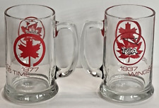 Trans Canada Air Lines Vintage TCA Glass Beer Mug Steins Air Canada 1937-1977  picture