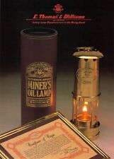 Miners Lamp. Thomas & Williams Full size Lamp All Brass  (New) picture