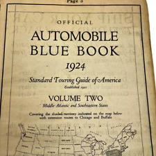 Automobile Blue Book 1924 Volume Two Middle Atlantic & Southeastern States picture