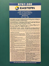 EASTERN AIRLINES SAFETY CARD — 767-300 picture
