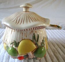 Vintage Arnels Merry Mushroom Soup Tureen with Ladle. picture